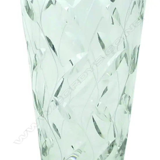 A Clyne Farquharson crystal vase