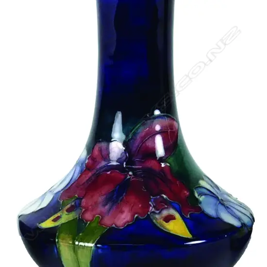 A Walter Moorcroft Orchid pattern vase