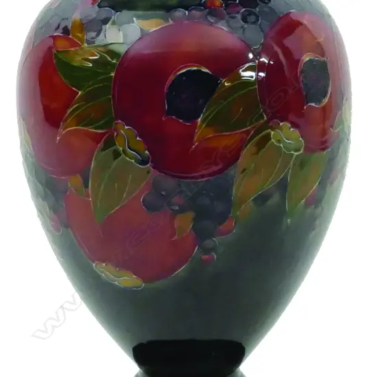 A large and impressive early Moorcroft pomegranate vase