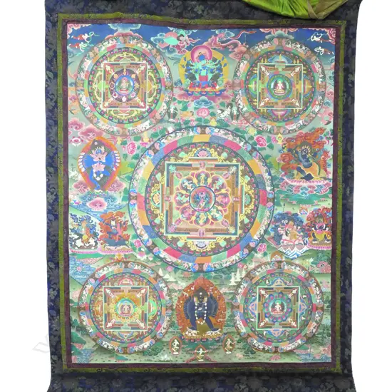 A large and important Tibetan thangka