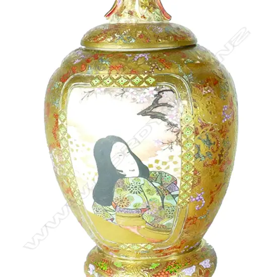 A Japanese Meiji period Satsuma vase