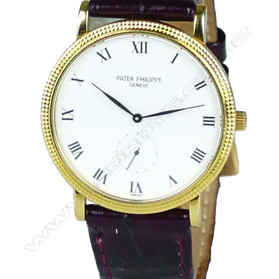 A rare Patek Philippe 18ct. rose gold Calatrava gent's wristwatch