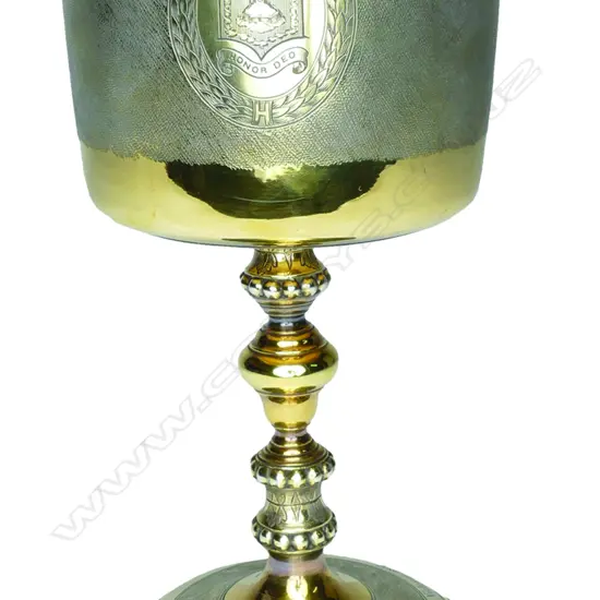 A Victorian silver gilt presentation cup