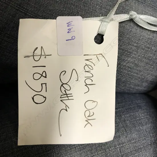 A French oak high back settle