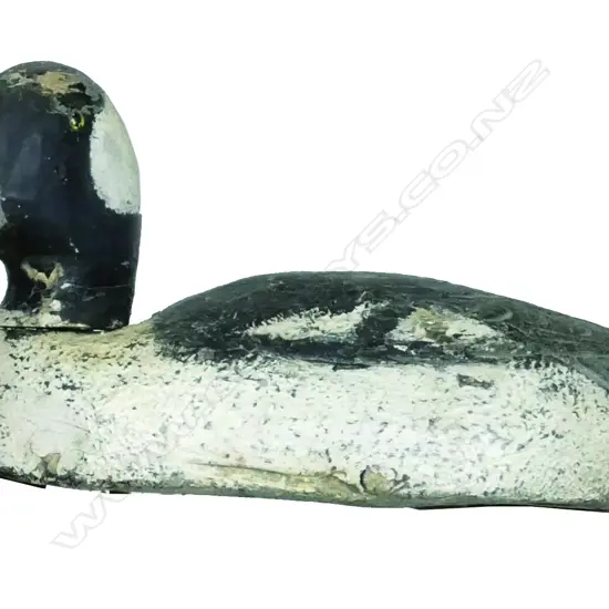 A c.1913 Buffle Head Drake duck decoy by Crawford Pepp