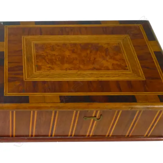 A good N.Z. colonial inlaid woods box