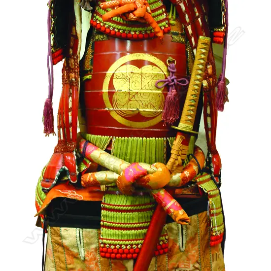 An impressive old Japanese suit of samurai armour