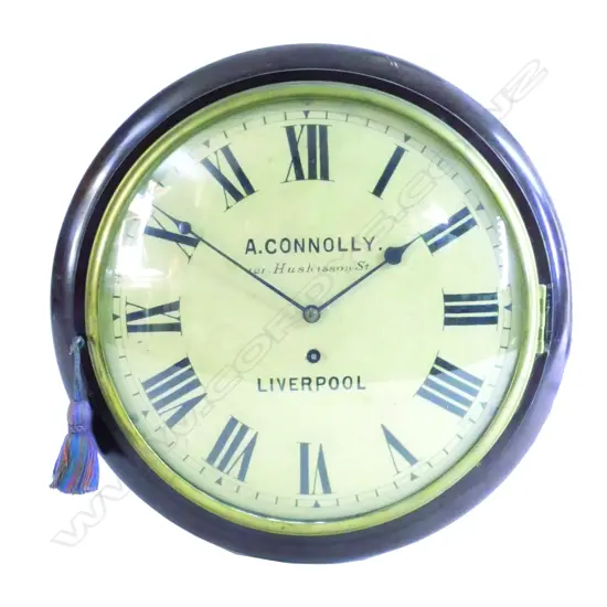 A circular dial fusée  wall clock