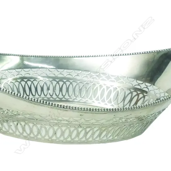 An early 20thC Dutch silver large basket