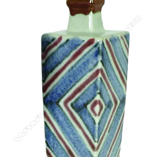 Kenkichi Tomimoto-attributed Japanese studio pottery bottle-form vase