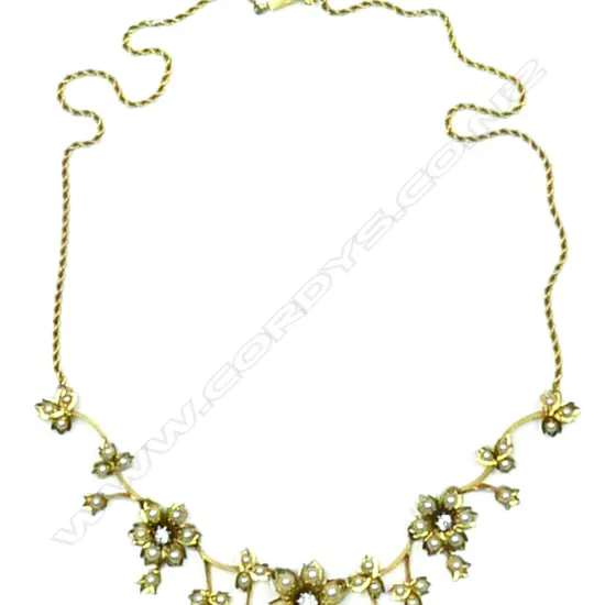 An Edwardian 18ct. gold (tested)