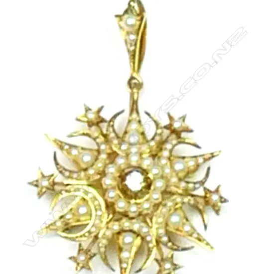 An Edwardian 15ct. gold (tested)