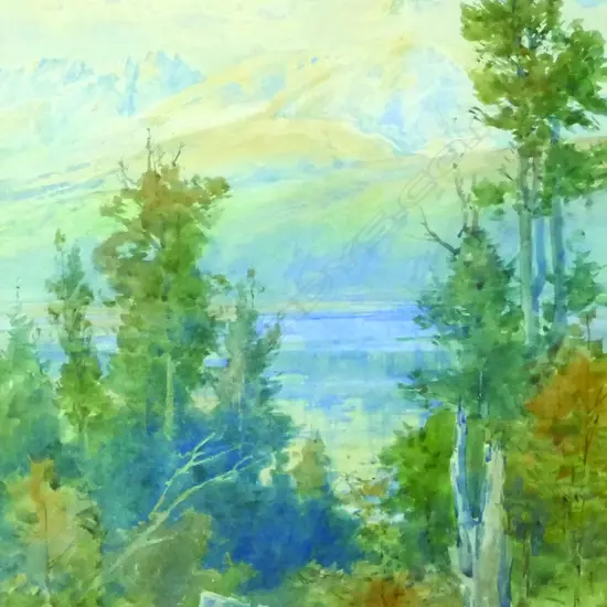 Edmund Thomas Gouldsmith (1852-1932) R.B.A. 'Lake Wakatipu