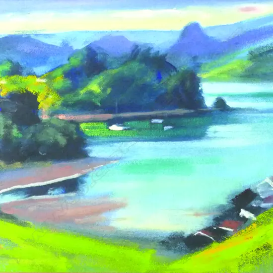 John Horner 'Whangaroa' oil on board