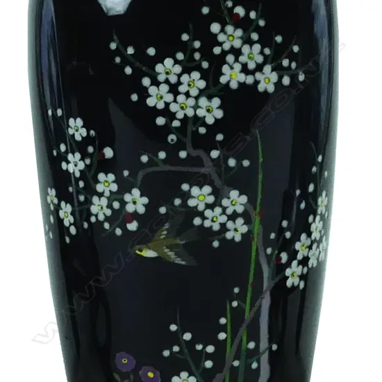 A fine small Japanese cloisonne vase