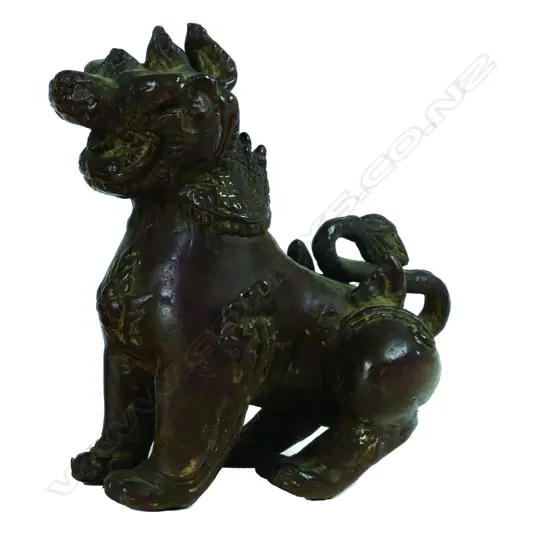 A Khymer bronze temple dog