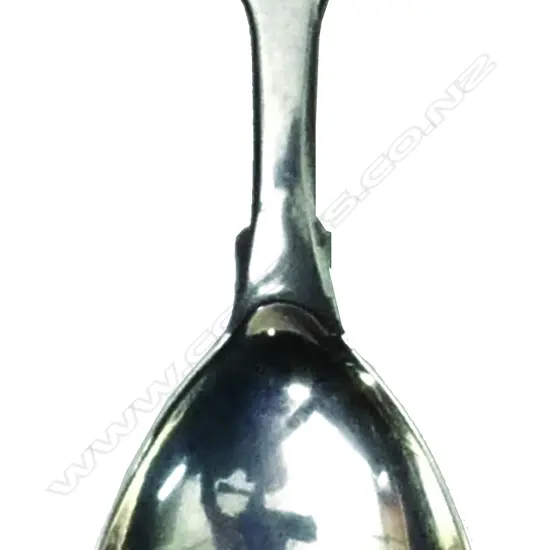 A William IV silver fiddle pattern caddy spoon