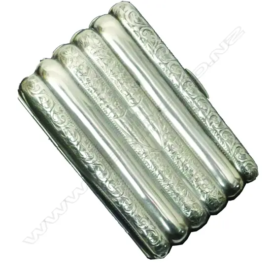 An Edwardian silver cigarette case