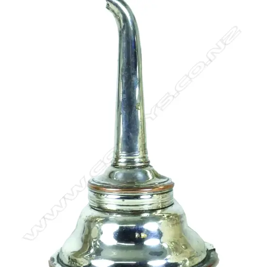 An Old Sheffield Plate wine funnel