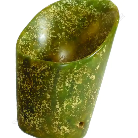 An archaic style jade hair tube ornament