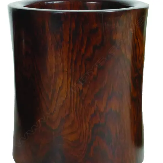 A Huanghuali wood brush pot