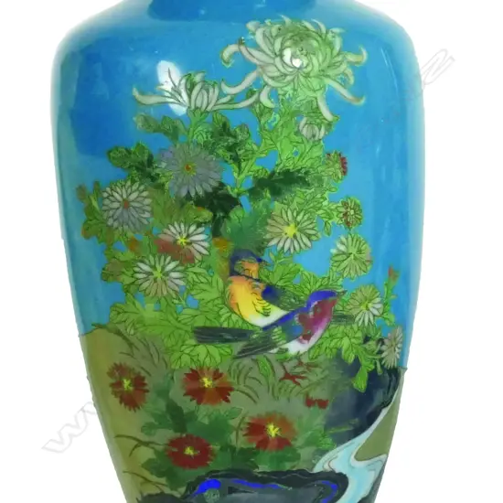 A cloisonne vase