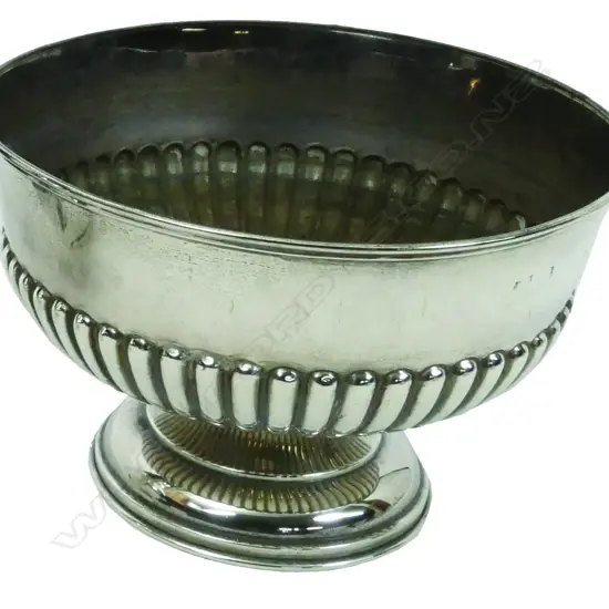 A silver rose bowl
