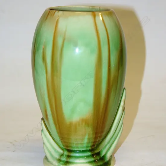 Early Crown Lynn Art Deco ovoid vase