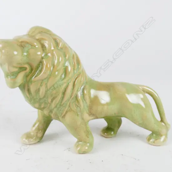 An early Crown Lynn lion sculpture