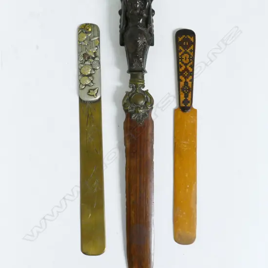 Three old paper knives