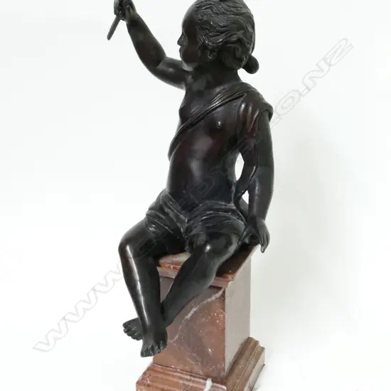A bronze statuette