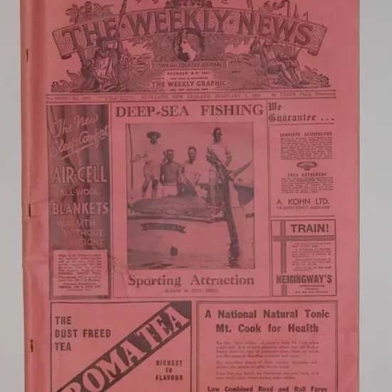 A 1939 'The Weekly News' issue No. 3817