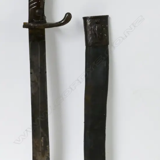 A German model 1898 bayonet and scabbard
