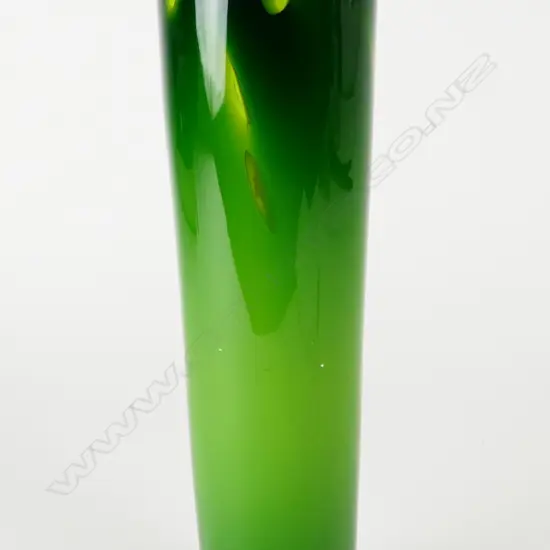 A John Penman glass cylindrical ewer vase