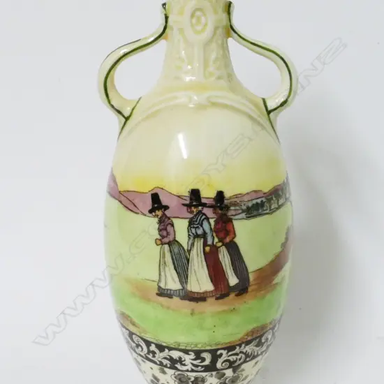 A Royal Doulton two-handled baluster vase