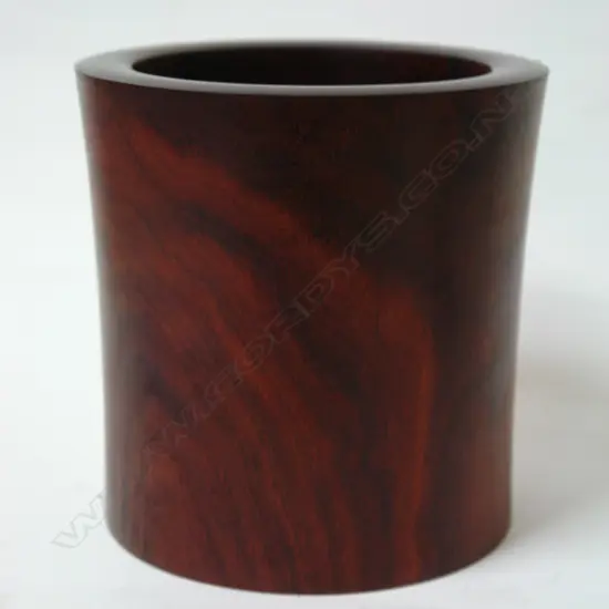 A Chinese rosewood brush pot