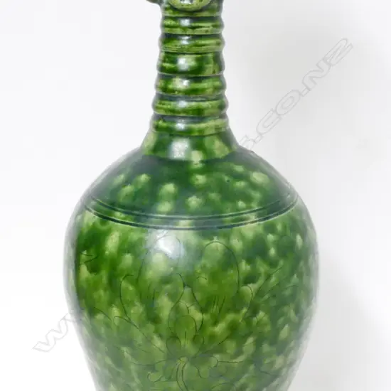 An old Chinese earthenware vase