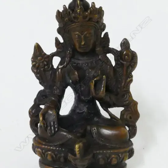 A small Nepalese bronze boddisattva