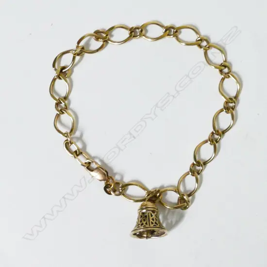 A 9ct. gold charm bracelet