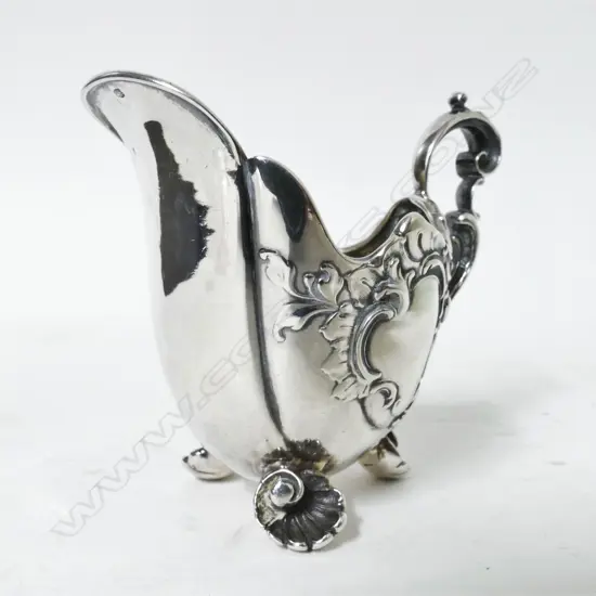 A Russian silver cream jug