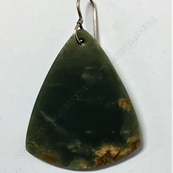 Steve Myhre single greenstone earring