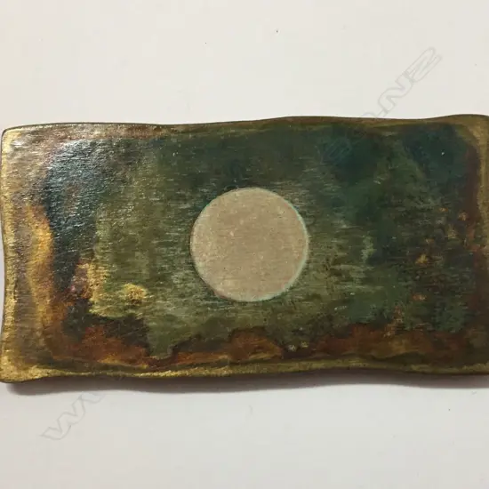 John Edgar brass plaque brooch