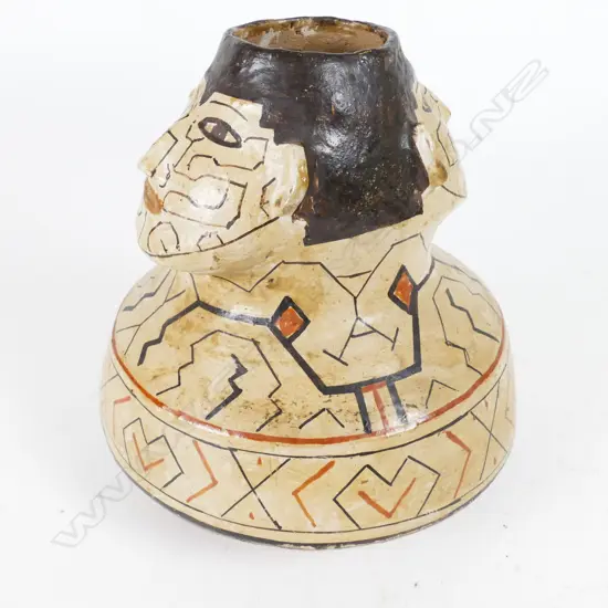 A clay jar (olla) from the Amazon Shipibo people (Peru)
