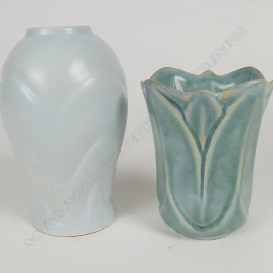 Two Crown Lynn vases