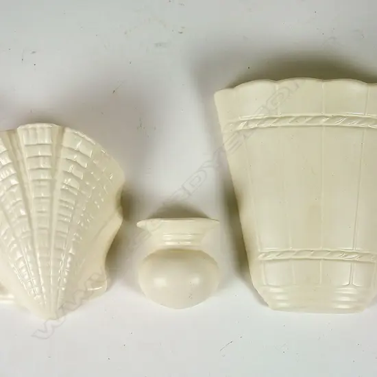 Three Crown Lynn wall pockets