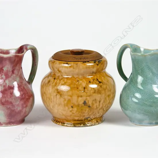 Three Amalgamated pottery pieces