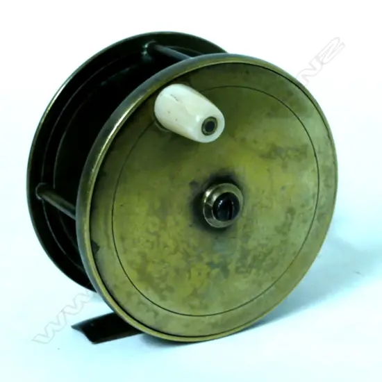A good 3½" brass c.1885 Farlow made salmon reel