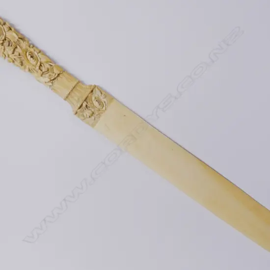 A Victorian ivory letter knife