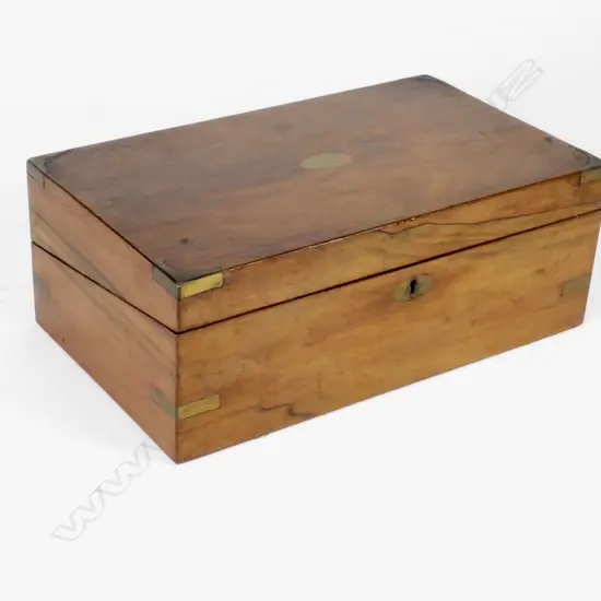 A Victorian walnut writing slope