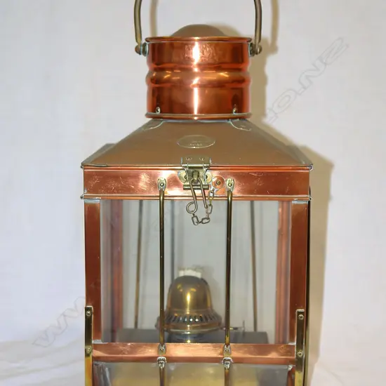 A vintage Davey & Co. of London ship's lamp